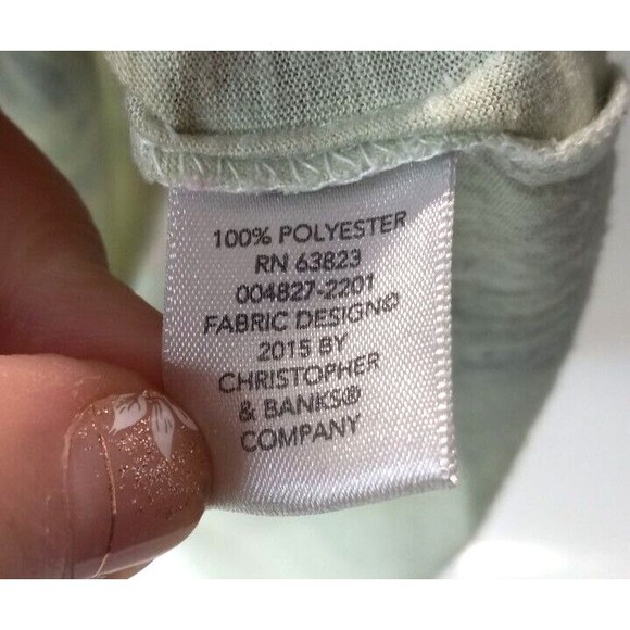 Christopher & Banks 3/4 Sleeve Tee Small Watercolor Italian Scene Graphic Print - Picture 8 of 9